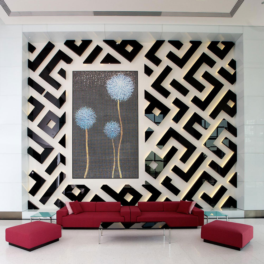 An impressive wall cladding design