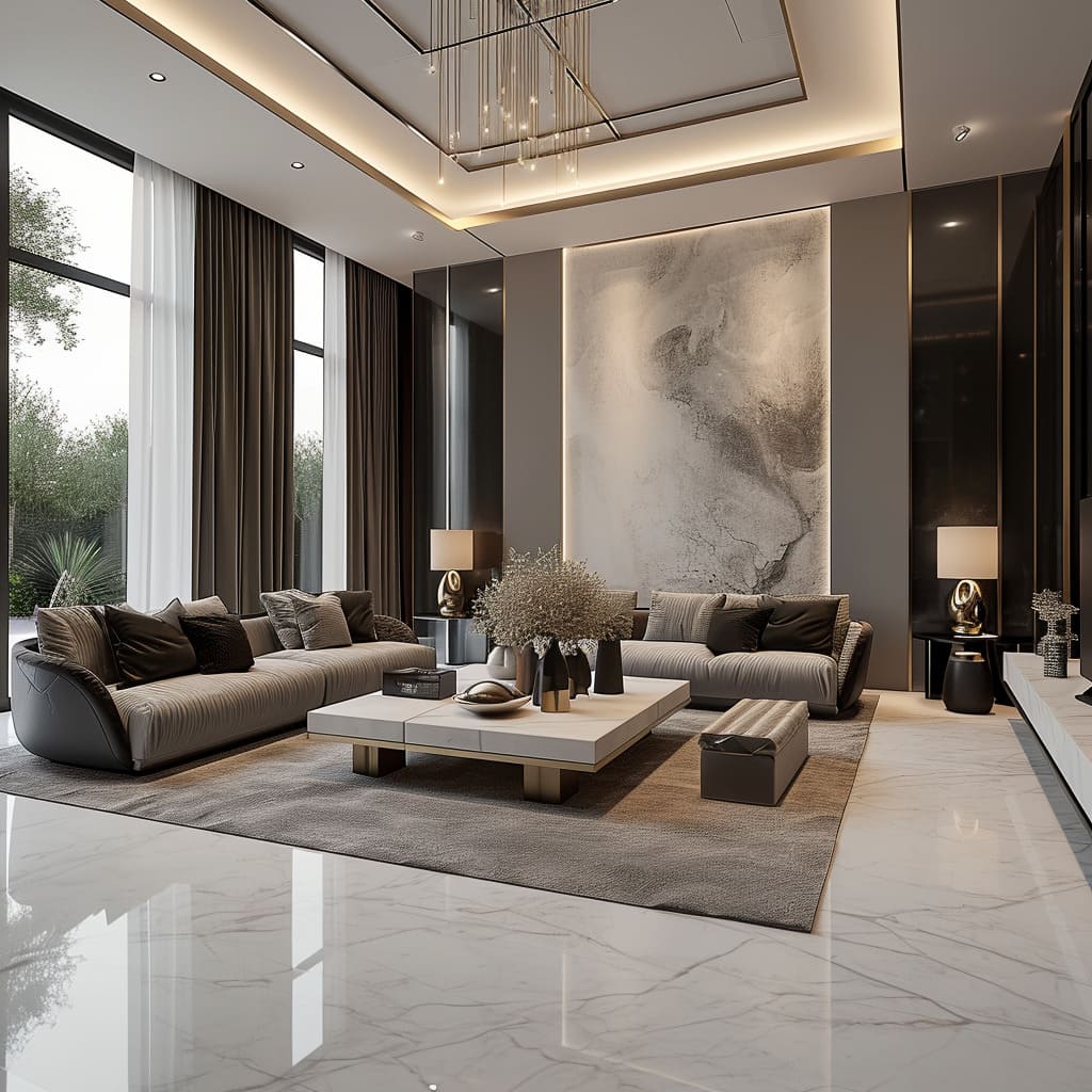 With open-concept living spaces and large windows, the villa interior is flooded with natural light, providing a bright and airy atmosphe