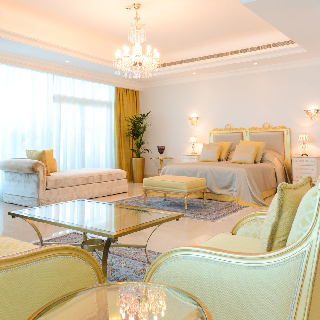 A Royal style master bedroom interior design