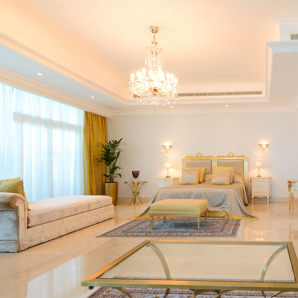 A classical master bedroom interior design