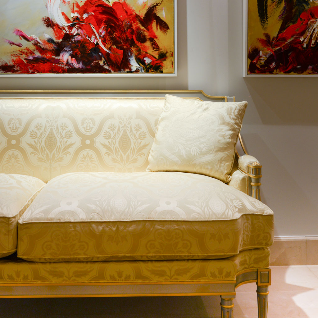 A luxurious majlis sofa