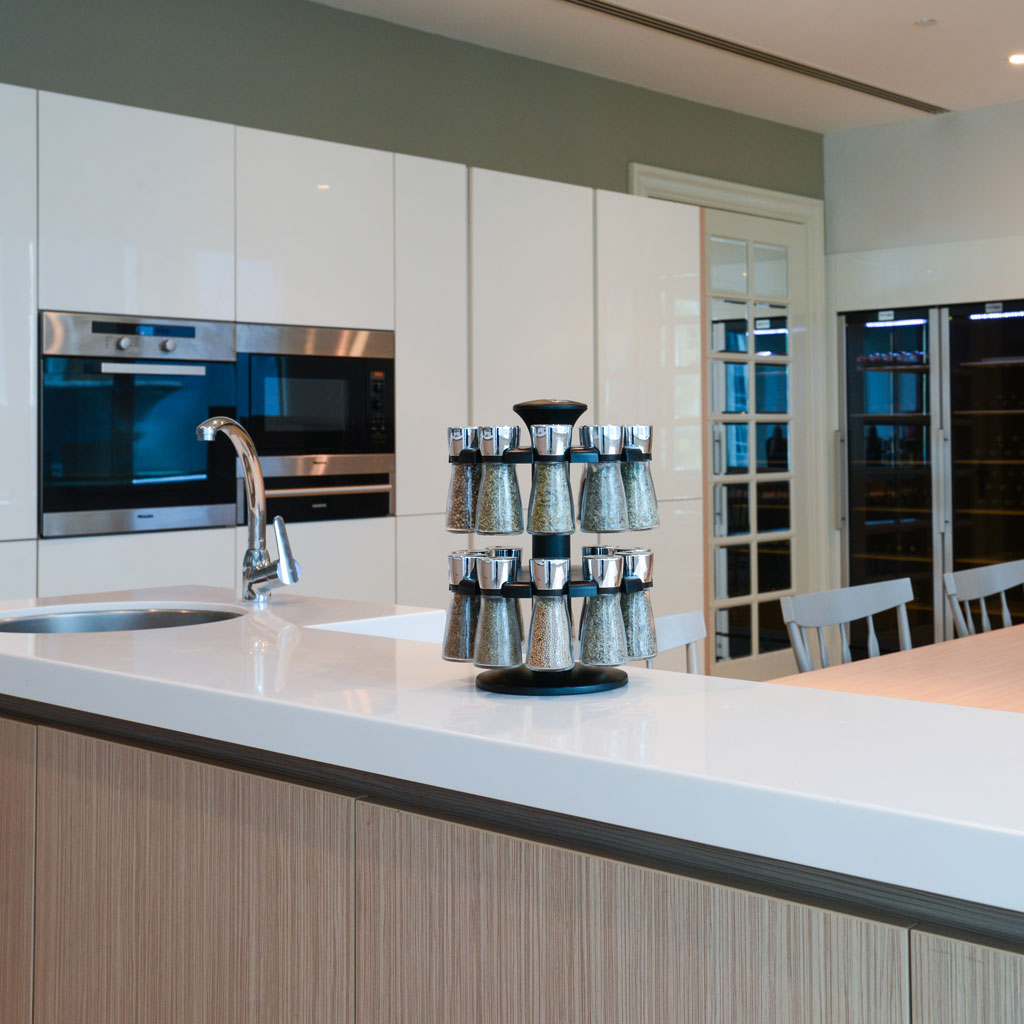 A modern kitchen interior design