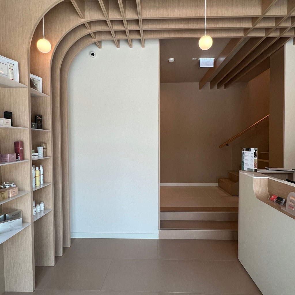 A reception area interior design