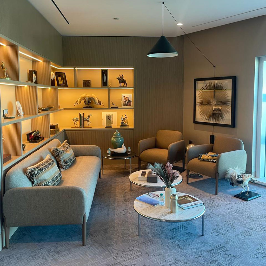 Modern technology integrates seamlessly into the CEO's office design, enhancing productivity.